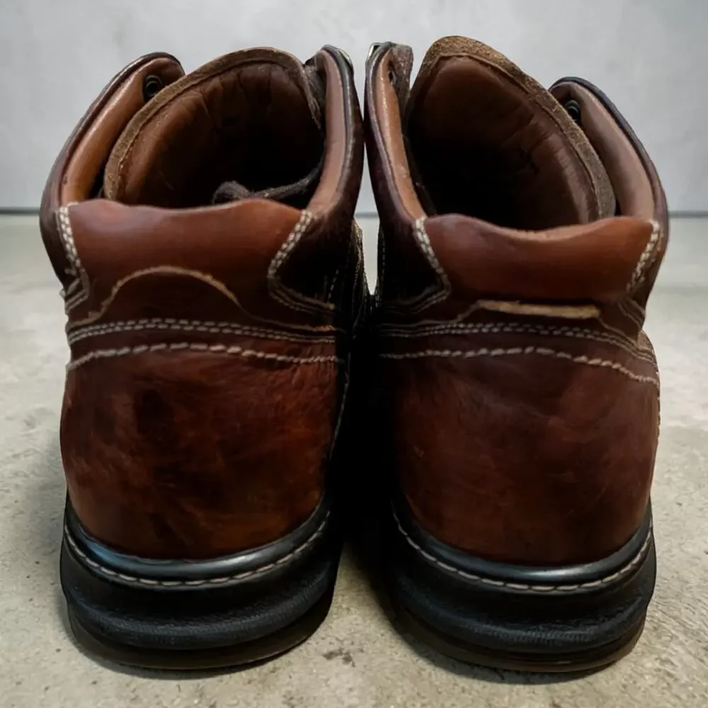 Johnston & Murphy XC4 Brown Leather Chukka Boots Size 8.5 M Waterproof Comfort